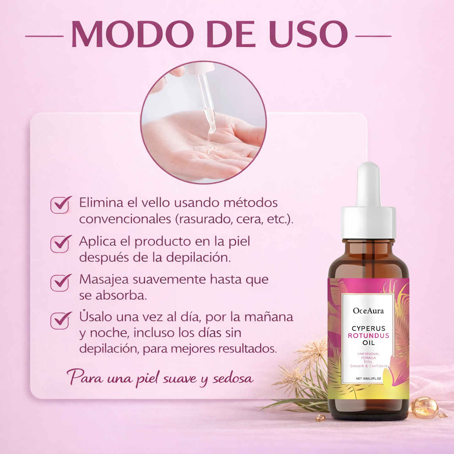 Aceite Cyperus Rotundus Oil for Hair